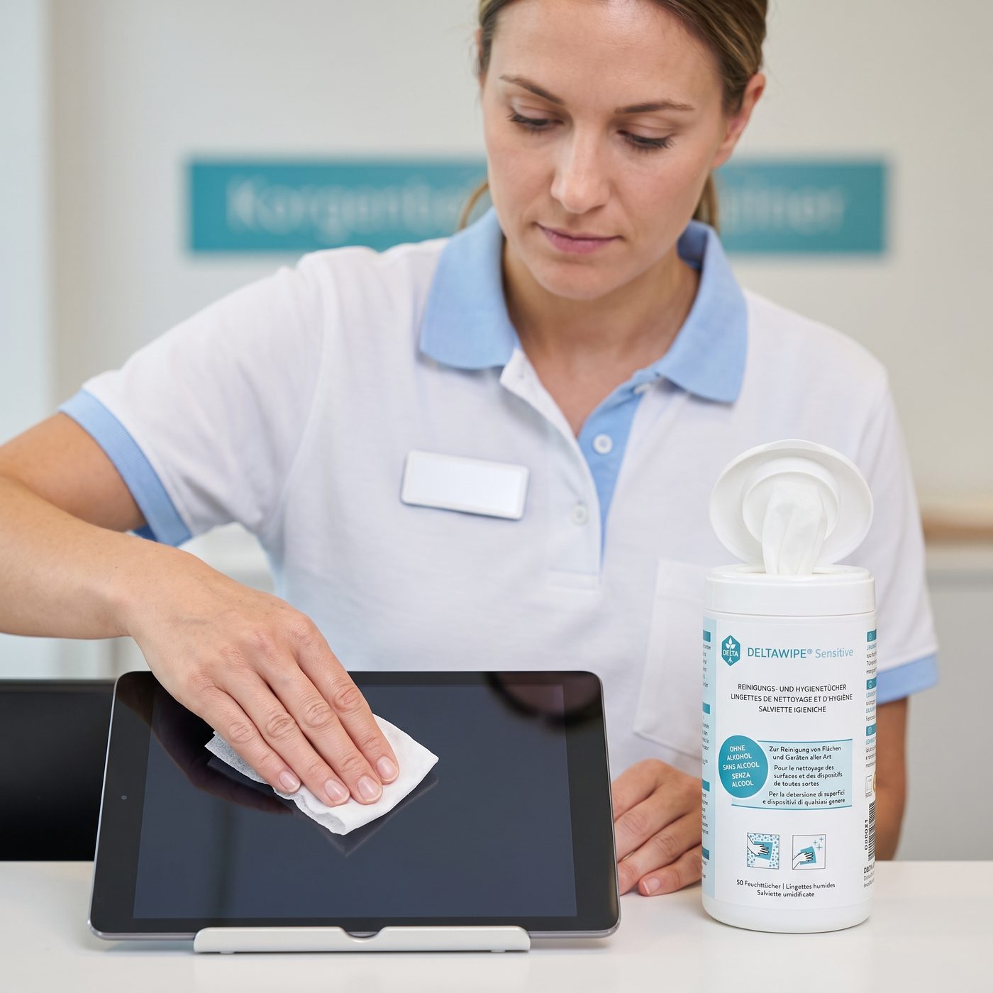 DELTAWIPE — Variante: Praxisempfang, zweiter Look